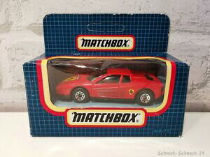 �y���������z�z�r�[�@�͌^�ԁ@�ԁ@���[�V���O�J�[ �}�b�`�t�F���[���{�b�N�X��matchbox mb75 ferrari testarossa rouge dans neuf dans sa boite 33360 ml
