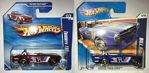 【送料無料】ホビー 模型車 車 レーシングカー ホットホイールモデルhot wheels 2010 triumph tr6 lot of 2 models