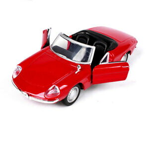 yzzr[@͌^ԁ@ԁ@[VOJ[ At@INfRNVburago 132th red 1966 alfa romeo spider car vehicles model collection