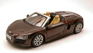 yzzr[@͌^ԁ@ԁ@[VOJ[ AEfBXpC_[uEfaudi r8 spyder 2009 brown 124 model 31204br maisto