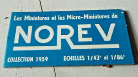 【送料無料】ホビー　模型車　車　レーシングカー カタログancien petit catalogue de voiture norev 1959 143 et 186 n2