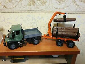 �y���������z�z�r�[�@�͌^�ԁ@�ԁ@���[�V���O�J�[ �����Z�f�X�R��mercedes unimog u 400 con rimorchio tronchi 132 welly