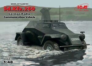 yzzr[@͌^ԁ@ԁ@[VOJ[ hCcvX`bNfLbgsdkfz260, german radio communication vehicle 148 plastic model kit icm