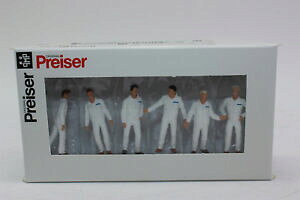 �y���������z�z�r�[�@�͌^�ԁ@�ԁ@���[�V���O�J�[ �t�B�b�^�[�{�b�N�Xpreiser 68212 overal blanc monteurs 150 personnages neuf dans neuf dans sa boite