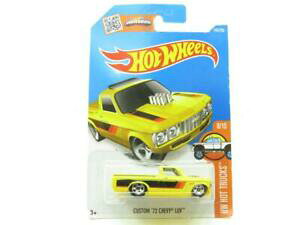 �y���������z�z�r�[�@�͌^�ԁ@�ԁ@���[�V���O�J�[ �J�X�^���V�{���[�J�[�h�X�P�[��hotwheels personnalise 72 chevy luv jaune 148250 long carte 1 64 scale scelle