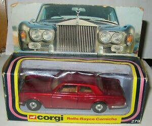 yzzr[@͌^ԁ@ԁ@[VOJ[ R[M[[XCX{bNXcorgi toys 279rolls royce cornicheen parfait etat, dans sa boite