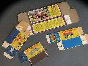 yzzr[@͌^ԁ@ԁ@[VOJ[ fBIWi}b`lotto di 4 scatole matchbox originale anni 70
