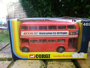 �y���������z�z�r�[�@�͌^�ԁ@�ԁ@���[�V���O�J�[ �R�[�M�[�o�X�����h���{�b�N�Xcorgi 469 bus anglais routemaster london transport comme neuf en boite