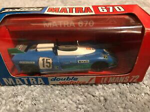 yzSIGNED VINTAGE SOLIDO 1/43 MATRAA670LE MANS 1972#15 SIGNED BY HENRI PESCAROLOSIGNED VINTAGE SOLIDO 1/43 MATRA 670 LE MANS