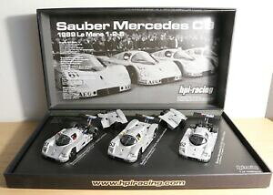 yz󏭂ȃZbgUEo[ZfXE}[VOXp[N͂܂RARE SET 3 SAUBER MERCEDES C9 24H du MANS 1989 HPI RACING 1/43 no Spark