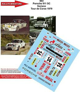 yzfJ[Ql|VF\A[m[VO~Decals 1/18 Ref. 663 Porsche 911 Soriano Racing circumference 1979