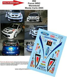 �y���������z�f�J�[���t�H�[�J�X�����e�J���������[�̖q���n�����[Decals 1/18 ref 0892 focus wrc rallye monte carlo pasture 2005 rally