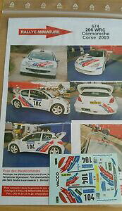 yzfJ[QlvW[̃[XODecals 1/18 Ref. 674 peugeot 206 WRC coromeche Racing circumference