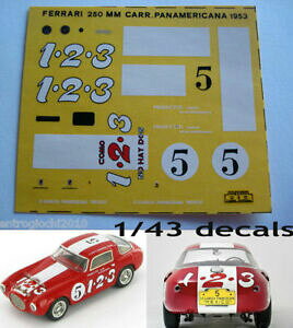【送料無料】デカールキット車フェラーリカレラパナメリカーナ1/43 DECALS KIT car FERRARI 250MM CARRERA PANAMERICANA 53