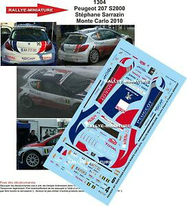 yzfJ[QlvW[N^CeJ[Decals 1/18 Ref. 1304 peugeot 207 s2000 tyres 2010 Monte Carlo Rally