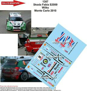 yzfJ[EBNX̃VR_t@rA[eJ[Decals 1/18 ref 1307 wilks skoda fabia s2000 rally monte carlo 2010 IRC rally
