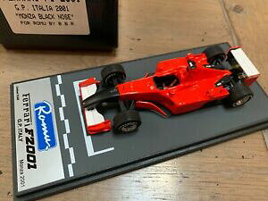 【送料無料】フェラーリシューマッハグランプリイタリアモンツァブラックノーズ」Bbr ferrari f2001 f1 schumacher gp italia monza black nose romu 2001 1/43