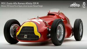 【送料無料】アルファロメオスペイン#Alfa romeo alfetta 159 j. manuel fangio G.P spain gpc97240 #22 exoto 1/18