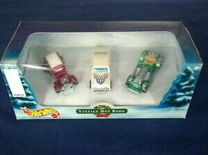 �y���������z�z�b�g�z�C�[���u�r���e�[�W�̃z�b�g���b�h�v�Ԃ̎��W�̐ݒ� 2000 HOT WHEELS VINTAGE HOT RODS 3 CAR COLLECTIBLE SET