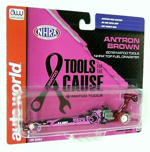 yzXP[̃uEc[`FCXo[WAutoworld 1/64 Scale Antron Brown 2018 Topfuel Dragster Matco Tools Chase Versio