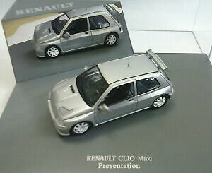 yzjo[TF̃m[NI}LVv[e[VVo[Vo[Universal hobbies 1:43 cars renault clio maxi Presentation Silver Silver