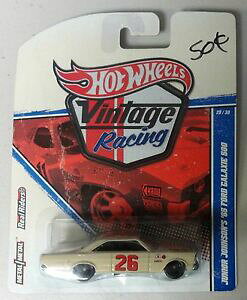 yz}eЂ̃zbgzC[re[W[T[_CJXgŌ`ꂽԂ̃tH[h̑IMattel Hot Wheels Vintage Racer 1/11.5 Diecast Car Ford Galaxie Free Shipping!