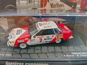yzɊSɁu}{vYs[Tt@[nԍlbg[N@\1/43 Nissan 240RS Safari Rally 1984 S. Mehta by IXO/Altaya with full Marlboro