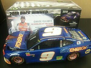 yzGIbggLXOŏ̖čDChase Elliott 2018 WATKINS GLEN 1/24 FIRST NASCAR WIN SunEnergyBlue FREE US SHIP