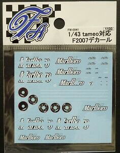 yzvfJ[vtF[חYF'Artefice decals f 'fm-0041 1/43 ferrari f2007 tameo