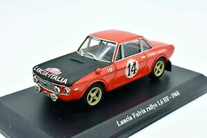 yzf̎ԃ`A[XP[_CJXgŌ`ꂽf[Model car lancia fulvia rally scale 1/43 Diecast Norev Model rallye
