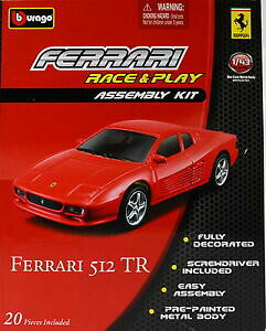yztF[ԃLbgFɂFerrari 512 Tr Red Kit 1:43 by Bburago