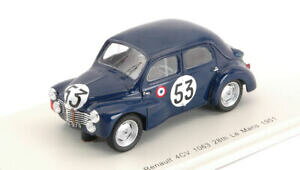 �y���������z���f���J�[�̃X�P�[���F�X�p�[�N���f�����m�[�����i���Model Car Scale 1:43 Spark Model Renault 4CV 1063 N.53 29th (Winner Cla