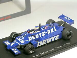 �y���������z�e�B�������~���E�B���\����A�t���J�X�p�[�N�i�jF1 tyrrell 010 #4 deutz desire wilson south africa 1981-spark 1/43 (s1886)