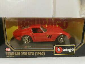 yzzr[ E͌^ԁEoCN [VOJ[ uStF[XP[burago 1510 ferrari 250 gto 1962 scale 124 190548