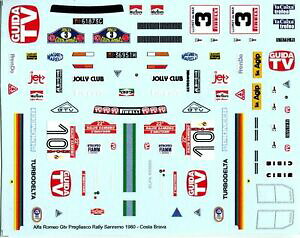 yzzr[ E͌^ԁEoCN [VOJ[ At@IAtFb^^[{f^o[TfJ[alfa romeo alfetta gtv turbodelta no 10 rally sanremo 198 decals 143