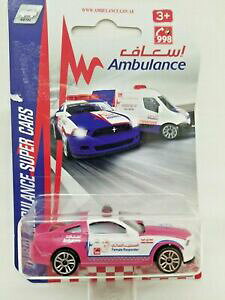 �y���������z�z�r�[ �E�͌^�ԁE�o�C�N ���[�V���O�J�[ �}�W�����b�g�h�o�C�s���N�t�H�[�h�}�X�^���O���X�|���_�[majorette special edition dubai ambulance pink ford mustang female responder