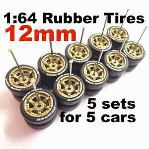 yzzr[ E͌^ԁEoCN [VOJ[ S^CC_[Rh{~[gtBbgzbgzC[Zbg164 rubber tires real riders comold revo 12 mm fit hot wheels car 5 sets