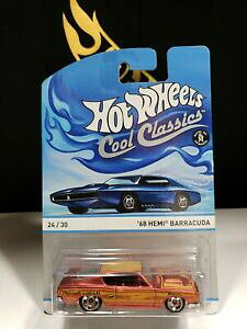 �y���������z�z�r�[ �E�͌^�ԁE�o�C�N ���[�V���O�J�[ �z�b�g�z�C�[���N�[���N���V�b�N�w�~�o�[�_�X�y�N�g���t���X�g2014 hot wheels cool classics 68 hemi barracuda spectrafrost a17