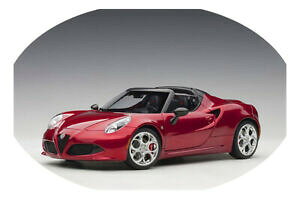 yzzr[ E͌^ԁEoCN [VOJ[ I[gA[gAt@IXpC_[bh^bNautoart 70142 118 alfa romeo 4c spider 2017 red metallic