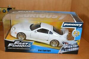 yzzr[ E͌^ԁEoCN [VOJ[ WFC_gCYt@XguCAg^X[vzCg{bNXjada toys fast and the furious brians toyota supra white 124 in box