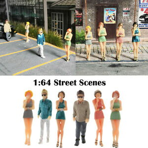yzzr[ E͌^ԁEoCN [VOJ[ ~j`As[vL^[ANZT[164 painted miniature people woman man character toys accessory decoration