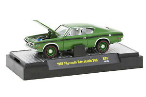 �y���������z�z�r�[ �E�͌^�ԁE�o�C�N ���[�V���O�J�[ �}�V���f�g���C�g�}�b�X���v���}�X�o�[�_�O���[��l53 32600 35 m2 machines detroit muscle 1969 plymouth barracuda 340 green 164