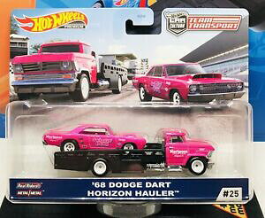 �y���������z�z�r�[ �E�͌^�ԁE�o�C�N ���[�V���O�J�[ �_�b�W�_�[�g�z���C�]���n�E���[�z�b�g�z�C�[���`�[���g�����X�|�[�g �e68 dodge dart amp; horizon hauler 2020 hot wheels team transport 25