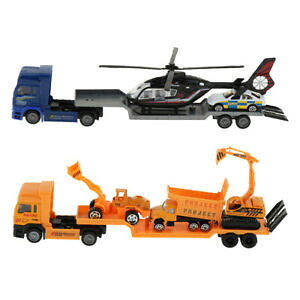 yzzr[ E͌^ԁEoCN [VOJ[ V~[VLbYg[[fsimulation alloy kids educational toy car trailer model