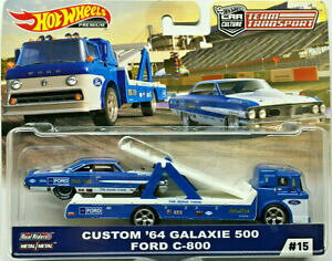 �y���������z�z�r�[ �E�͌^�ԁE�o�C�N ���[�V���O�J�[ �z�b�g�z�C�[���`�[���J�X�^���M���V�[�t�H�[�hhot wheels team transport custom64 galaxie 500 ford c800
