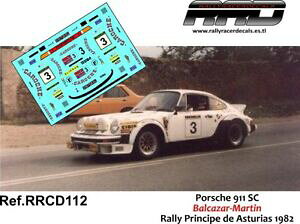 yzzr[ E͌^ԁEoCN [VOJ[ fJ[fJ[|VFoJU[}eBAXgDAX[decaldecals 132 porsche 911 sc; balcazarmartin; prince asturias 1982 rally