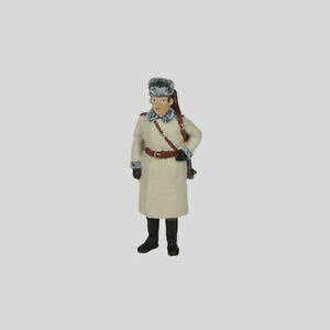 yzzr[ E͌^ԁEoCN [VOJ[ zCg^tBMAred army lieutenant 1945 white metal figure 143