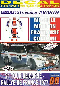 yzzr[ E͌^ԁEoCN [VOJ[ fJ[tBAbgAog[gc[hRZdecal fiat 131 abarth mmouton tour de corse 1977 8th 06