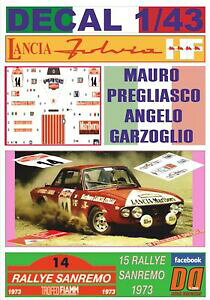 �y���������z�z�r�[ �E�͌^�ԁE�o�C�N ���[�V���O�J�[ �f�J�[�������`�A�t���r�A�v�����A�X�R�T������decal 143 lancia fulvia hf mpregliasco rsanremo 1973 7th 06