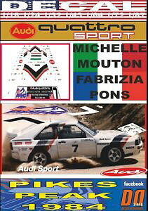 yzzr[ E͌^ԁEoCN [VOJ[ fJ[AEfBNgX|[c~VF[gpCNXs[Ndecal audi quattro sport michelle mouton pikes peak 1984 06